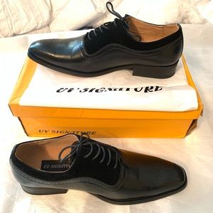 UV Signature  Cap Toe Brogue Lace-up Dress Shoes